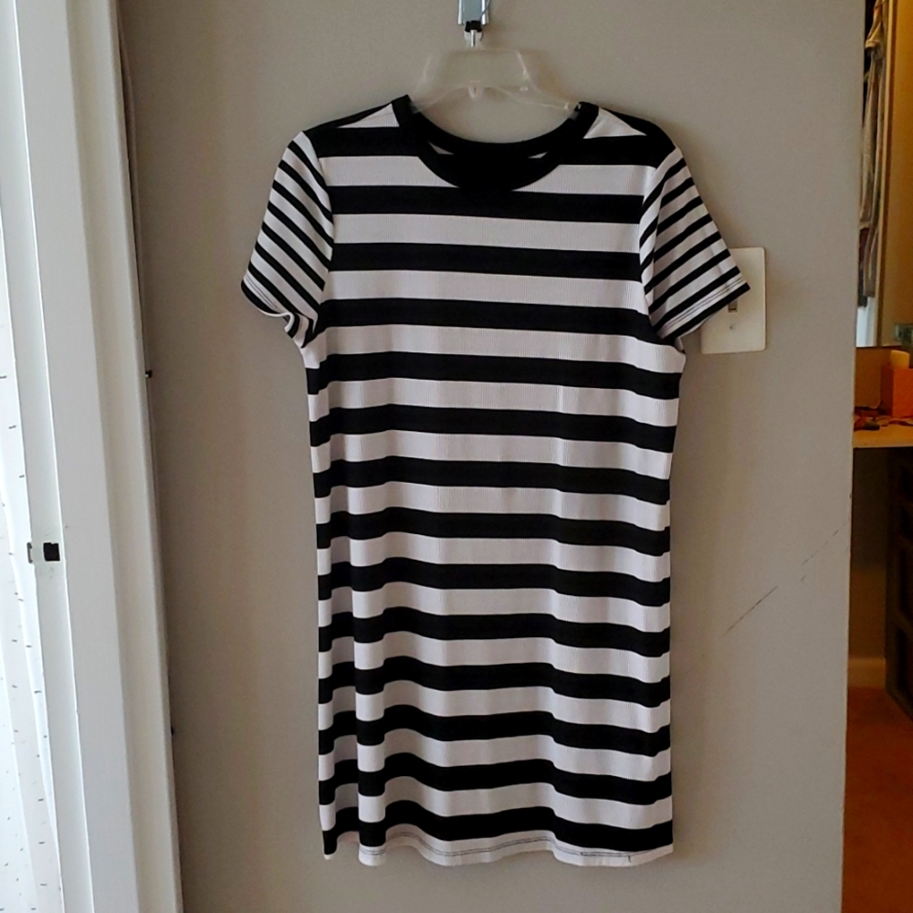 SO Brand | XXL | Worn Once | Black & White Stripe Dress